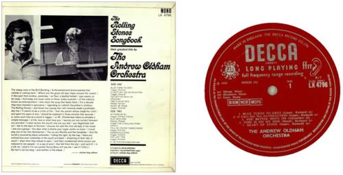 Storyteller UK盤 Andrew Loog Oldham The Rolling Stones Songbook UK vinyl LP